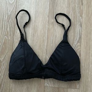 Abercrombie Satin Bralette Black (XXS)